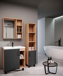 Grossman Тумба под раковину Флай 70 дуб сонома/серая – фотография-2